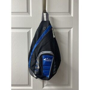 Korie Crossbody Sling Bag Travel Hiking Chest Bag Daypack Black Blue